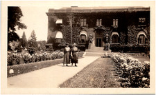 Gardens at Ivy Covered Post Office Salem Oregon OR 1922 RPPC Postcard Photo