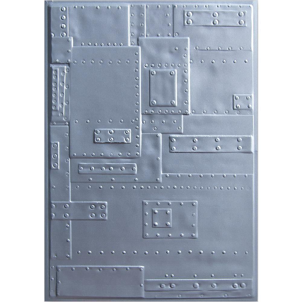 Sizzix 3-D Texture Fades Embossing Folder - Foundry, 662717
