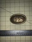 Civil War   Confederate Belt Buckle.  Pre-Owned. Brass Finish . CSA