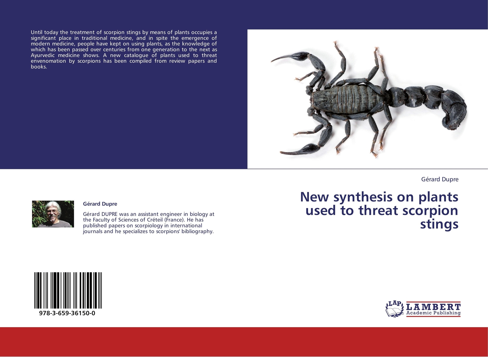 Gérard Dupre | Synthesis On Plants Used To Threat Scorpion Stings |