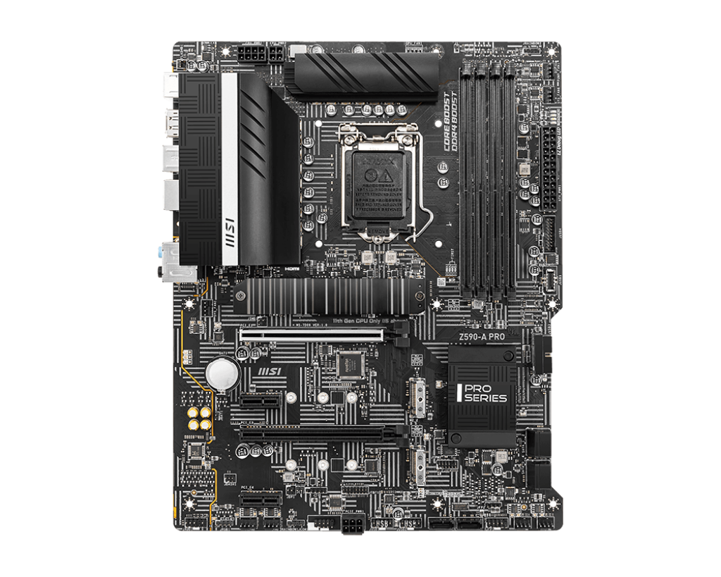 MSI Z590-A PRO Motherboard LGA 1200 4*DDR4 RAM PCIe 4.0 SATA III
