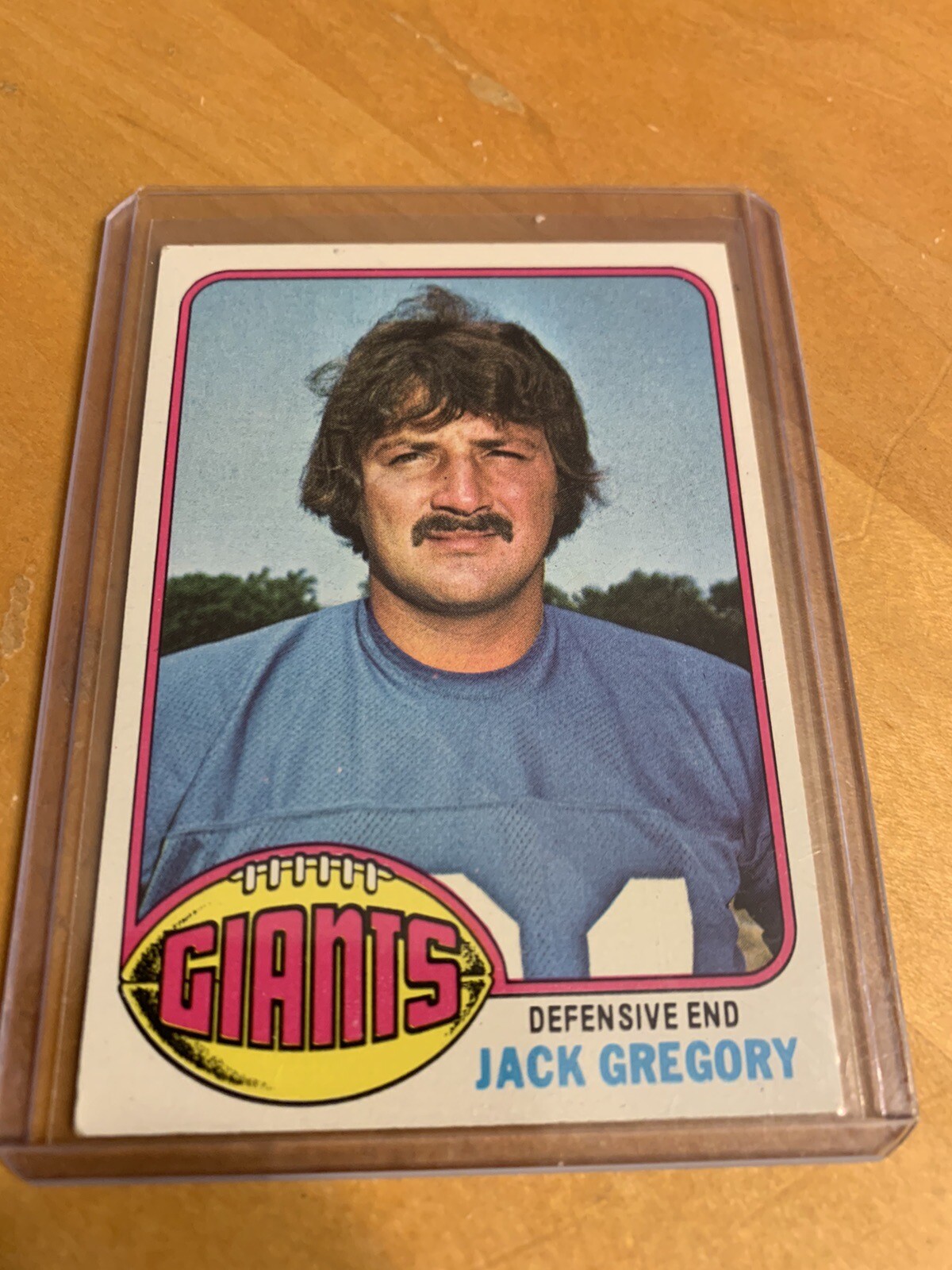 Jack Gregory 1976 Topps #57 Football Card New York Giants