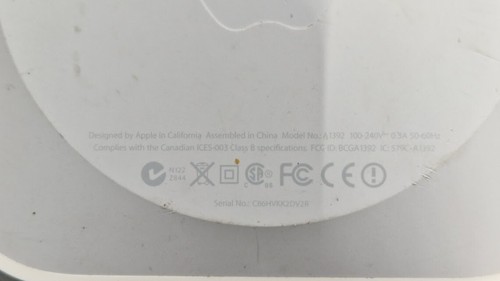 AirPort Express 802.11n 2 gen A1392 HD Media Streamer With Original For Parts - Afbeelding 6 van 7