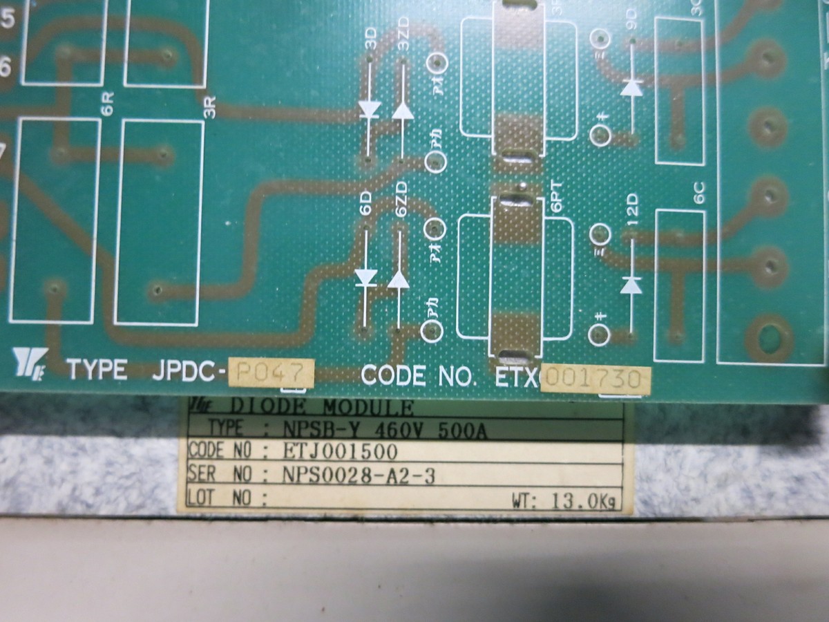 Yaskawa CIMR-DS Varispeed VS Drive 340 Diode Module Power Yaskawa CIMR-DS Varispeed VS Drive 340 Diode Module Power