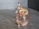 Murano Style Pink Art Glass Elephant Figurine — photo 3