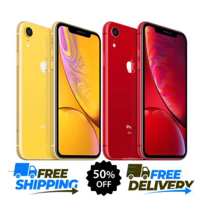 #ad #ad Apple iPhone XR 64GB Red Coral Yellow GSM Unlocked Verizon LTE Smartphone $124.00