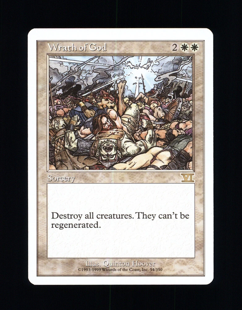 MTG WRATH OF GOD - MAGIC THE GATHERING | eBay