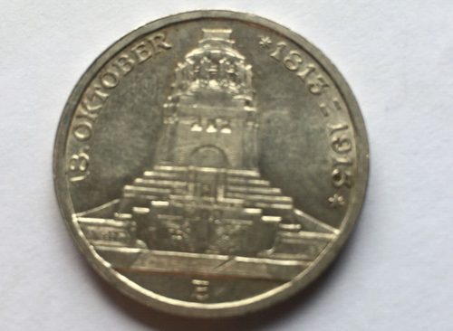 3 Mark Sachsen 1913 E Völkerschlacht Leipzig J 140 Deutsches Reich Kaiserreich - Bild 11 von 23