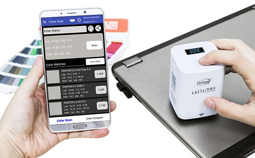 D/8° Colorimeter Color Difference Meter for Car Paint Spraying Leather Fabrics - Picture 6 of 8
