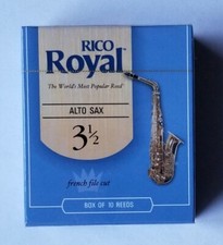 NEW RICO ROYAL ALTO SAXOPHONE REEDS, STRENGTH 3.5, 10-PACK