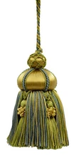 Key Tassel accented with Crown Tassels, Color# LX04 [Sold Individually]