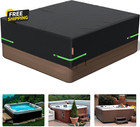 Square Hot Tub Cover Protector, Outdoor Spa Covers for Hot Tub, 420D Heavy Duty