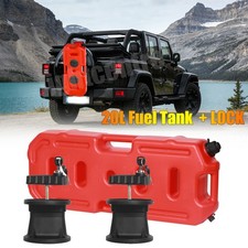 20L 5Gallon Fuel Pack Gas Can Tank Emergency Container Lock for Jeep Offroad ATV