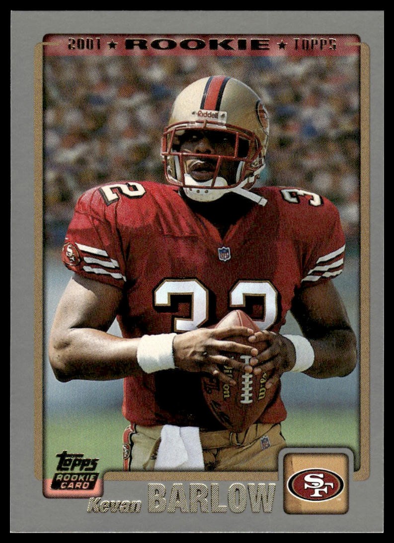 2001 Topps #375 Kevan Barlow RC San Francisco 49ers NM+