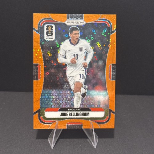 2026 Panini Prizm FIFA World Cup Jude Bellingham Orange Disco Prizm #114 – /299