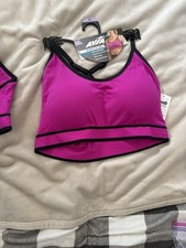 Avia Women's Sports Bra Pink Size XL Removable Padding Moisture Wicking NWT