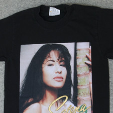 VTG Selena Quintanilla T Shirt S Rose Tejano Latin Pop Band PRO 5 Rap Tee