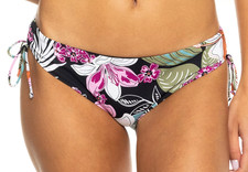 Roxy Women's Beach Classics Hipster Bikini Bottoms, Black / Multi, Size XL