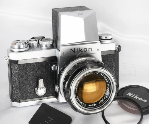 * RARE * Nikon New F + Action Finder + Nikkor 50mm f1.4 * Good to Use #025567