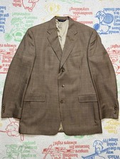 BURBERRY MENS 42 L CLASSIC 3 Button FLANNEL BLAZER WOOL/ SILK USA MADE