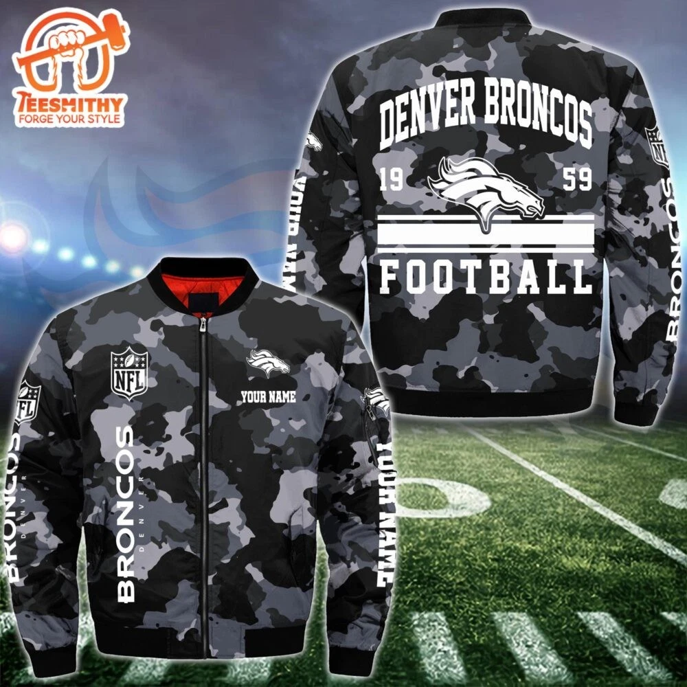 Custom N.F.L Denver Broncos Bomber Jacket
