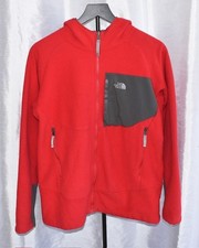 Boys The North Face Chimborazo Full Zip hooded jacket, red  gray, Sz: XL 18/20