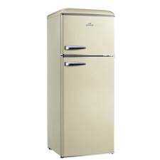 MINIFRIGO FRIGORIFERO BEIGE VINTAGE RETRO' CREMA DOPPIA PORTA 220LT CONGELATORE