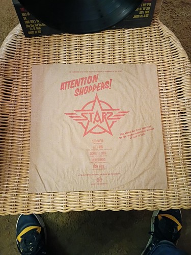 Starz Attention Shoppers! With Printed Inner Sleeve 1978 Hard Rock Glam Vinyl LP - Imagen 12 de 14