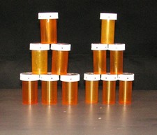 Lots of 12 Empty Amber Prescription Rx Pill Bottles 6 Each 13d  20d from CVS