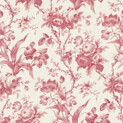 FC61201 - French Country Floral Traditional Pink Galerie Wallpaper