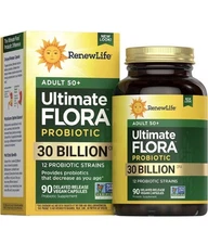 Ultimate Flora Probiotic Adult 50+  30 Billion CFU 90 Count Renew LifeEXP  5/27
