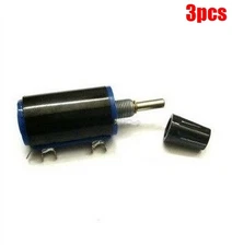 3Pcs Potentiometer With Knobs WXD3-13-2W Rotary Multiturn Wirewound 4.7K Ohm rw