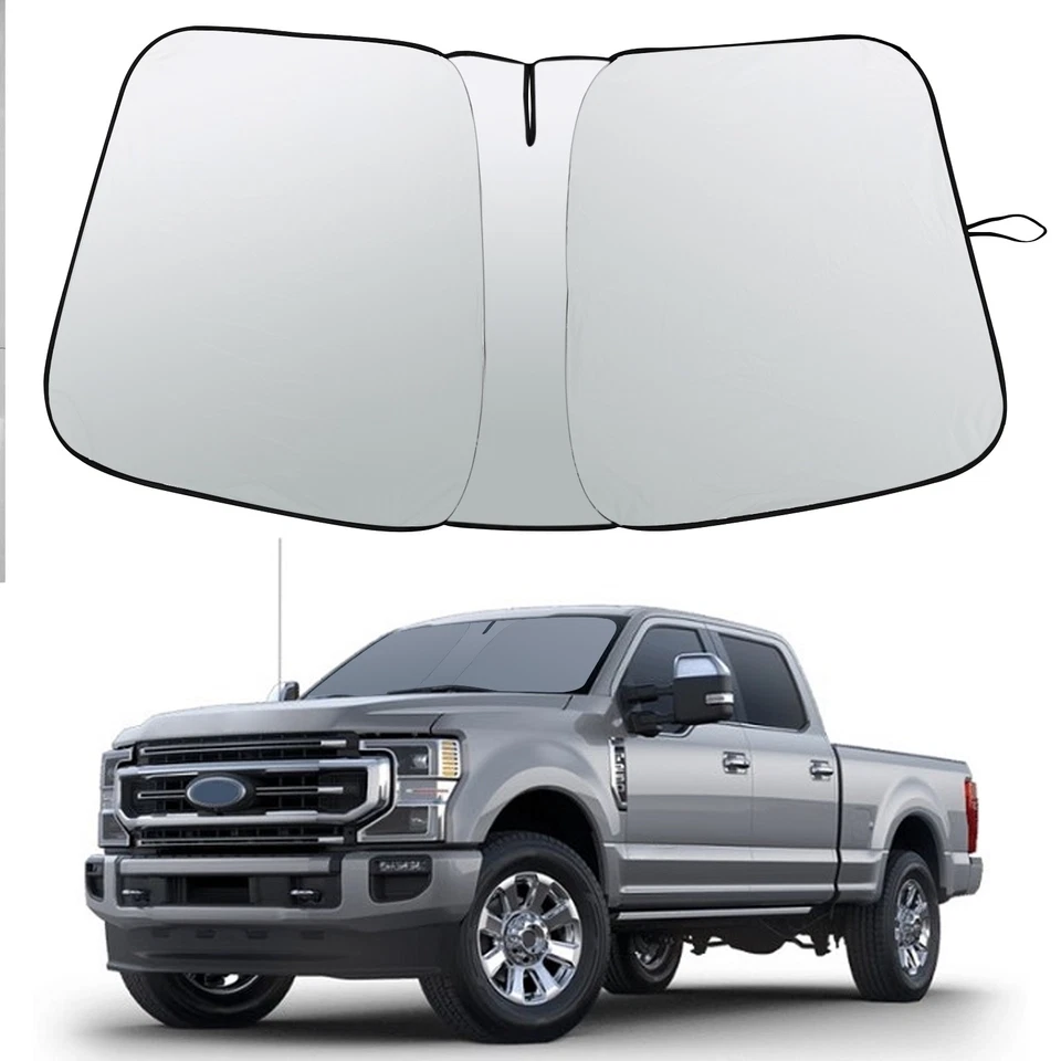 Capa dobrável para pára-brisa Custom Fit 17-24 Ford Super Duty F-250 F-350 - Imagem 3 de 4