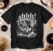 Funny Halloween Cat Dog Shirt, Cat Vampire Tee Unique Halloween Top