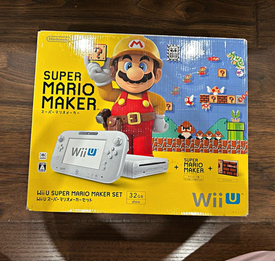 Nintendo Wii U Super Mario Maker Set 32GB White NTSC-J w/ GamePad, Remotes