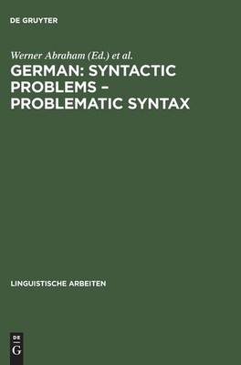 German : syntactic problems--problematic syntax [Print on Demand (Hardcover)]