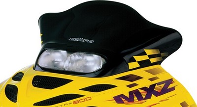 POWERMADD Fits Cobra W/S Low Black And Yellow Windshield 13.25'' For Zx Models