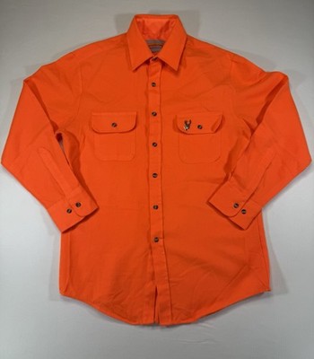 Vintage Winchester Blaze Orange Hunting Shirt Men s M Korea Acrylic