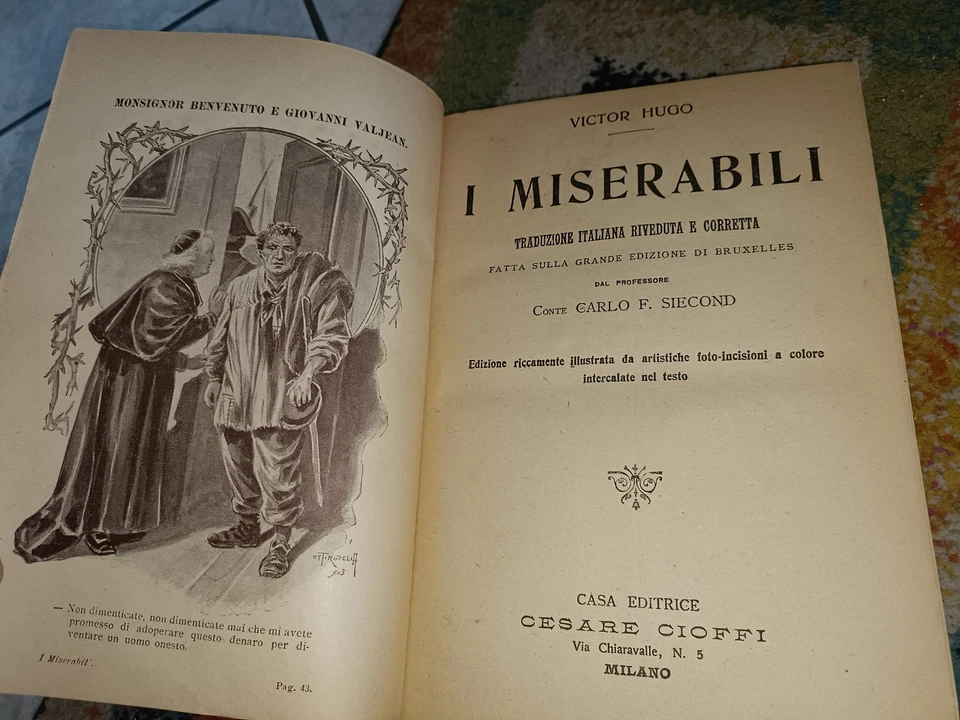 I MISERABILI - VICTOR HUGO - CASA EDITRICE CIOFFI - Immagine 2 di 4