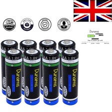 Dependable 8-Pack 2500mAh NiMH Rechargeable AA Batteries for All Your Devices 10.99 per battery