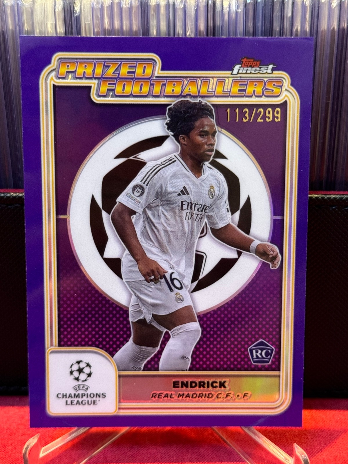 2024-25 Topps Finest UEFA Purple Refractor Autograph Kenan Yildiz 