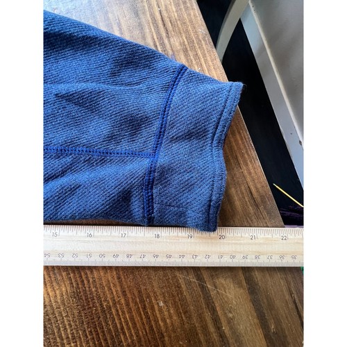 Tommy Bahama Mens Blue Textured Half Zip Pullover Mock Neck Sweater Large - Picture 5 of 6