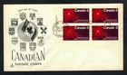 Canada #534, 1971 6¢ Rutherford, Plate block, Artcraft cachet FDC, F/VF