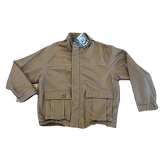 Big Bill FR Indura Ultra Soft Full Zip Double Bomber Jacket Navy Blue Men Large