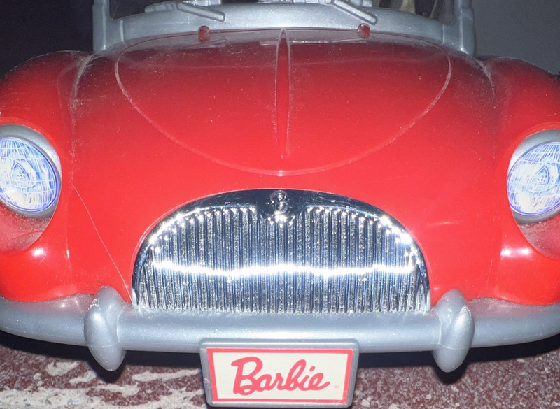 Mattel Barbie Red Convertible Car Vehicle for 11 in Fashion Dolls Plastic