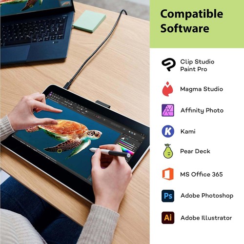 Wacom One 12 Drawing Tablet 11.6" Full HD Graphics Tablet with Wacom One Pen - Bild 8 von 12