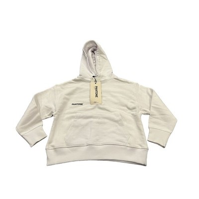 Zara Girls White Pantone Pullover Hoodie Sweatshirt Size 8 NWT