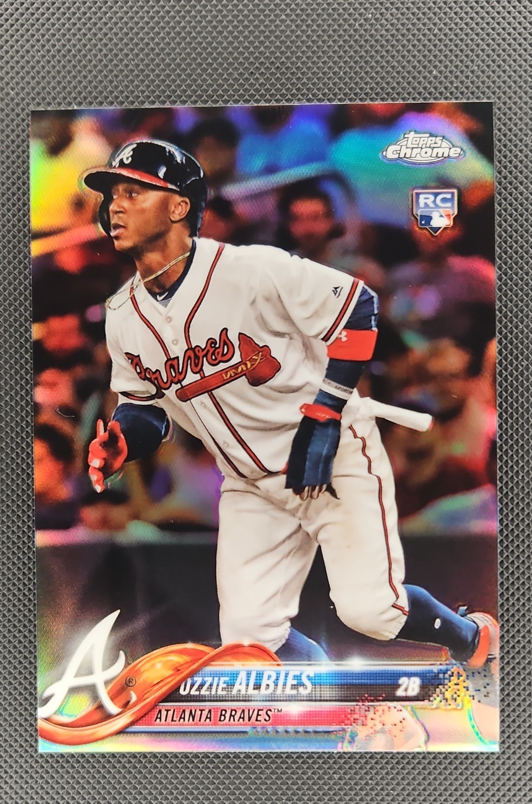2018 Topps Chrome - Ozzie Albies #72 Refractor (RC)