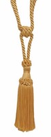 DÉCopro Quaste Zugband, Stil # Ectb , Farbe #33 - Messing Gold [ Set Mit 4]