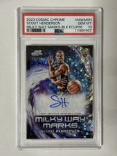 2023 Cosmic Chrome- Scoot Henderson Milky Way Marks Black Eclipse RC /10 PSA 10